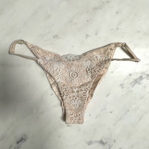 Blue Life Lace Bikini Bottom